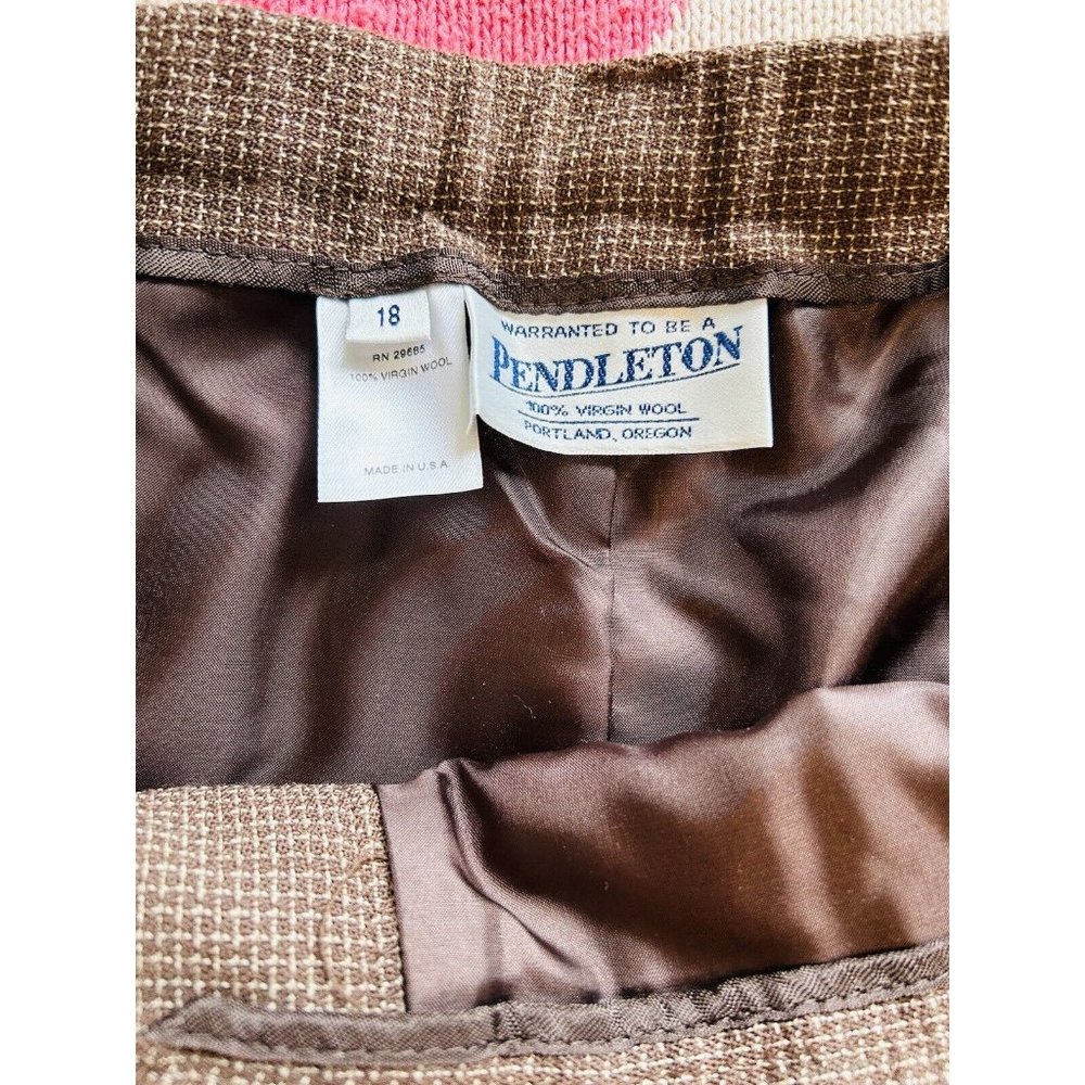 Vintage Pendleton Virgin Wool Flat Front Trousers… - image 2